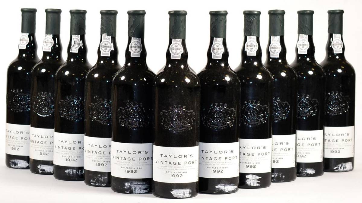 Lot 2149 - Taylor 1992, vintage port (x12) (twelve bottles)