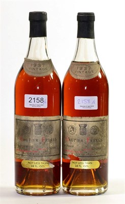 Lot 2158 - Gautier Freres 1937 Cognac (x2) (two bottles)