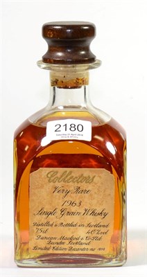 Lot 2180 - Collector's Very Rare 1963 Single Grain Whisky, Duncan Macleod & Co Ltd, 75cl, 40% U: no seal
