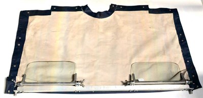 Lot 2022 - A Brooklands Glass Windscreen, the driver and passenger's adjustable wind shield fixed to a...