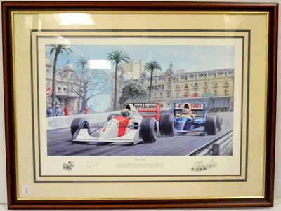 Lot 2028 - After Tony Smith ";Dicing at Casino";, showing the last seven laps of the 50th Grand Prix of Monaco