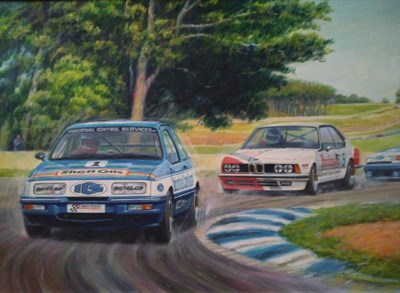 Lot 2035 - Tony Smith 20th Century Contemporary, Sierra with Andy Rouse driving and BMW leading Rover in...