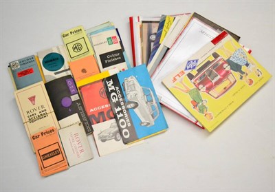 Lot 2044 - A Collection of Mainly 1960's Car Accessory Booklets and Magazines, including Rover, Wolseley,...