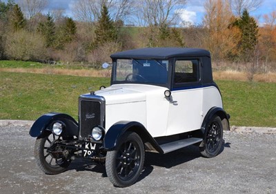 Lot 2074 - 1930 Jowett 7/17 FH Coupe Registration Number KW 7912 Date of First Registration 28/02/1930...