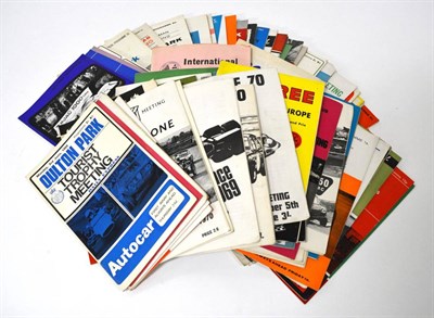 Lot 2020 - A collection of race meeting programmes, to include Oulton Park, 05-08-1957, Richard Seaman Trophy