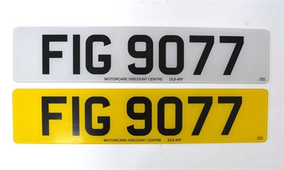 Lot 2056 - Cherished Registration Number: FIG 9077, with retention certificate  Buyer's premium of 10%...