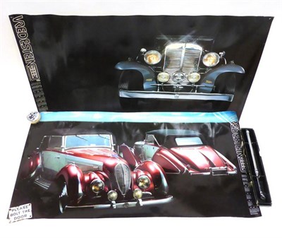 Lot 2005 - Nine Vredestein Car Related Posters to include 1981 depicting the BMW 315/1 Sport and the...