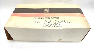 Lot 2026 - An Original Rolls-Royce Fleece Lined Custom Car Cover for a Silver Shadow, in original box and...