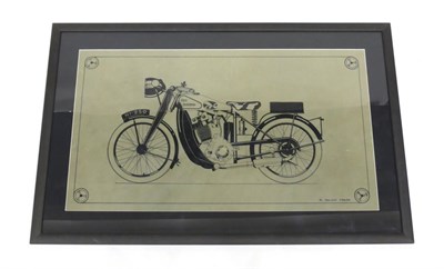 Lot 2053 - Dennis Smith, 20th Century Contemporary, a new imperial motorcycle registration number NI250,...