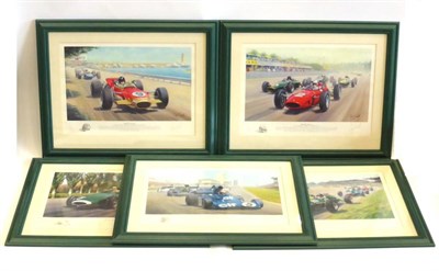 Lot 2054 - After Tony Smith a Set of Five Limited Edition Prints, each signed in pencil, to include...