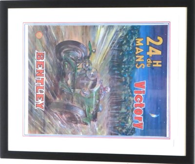 Lot 2062 - After Phil May, 20th Century Contemporary, a Giclee Poster Print, Bentley Wins Le Mans 24 hour,...
