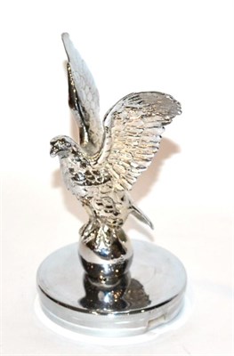 Lot 2091 - A Chromed Car Mascot in the form of an Eagle, with wings outstretched, mounted on a circular...