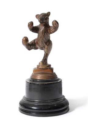 Lot 2125 - A Bronzed and Patinated Car Mascot in the form of a Brown Bear, circa 1930, possibly made to...