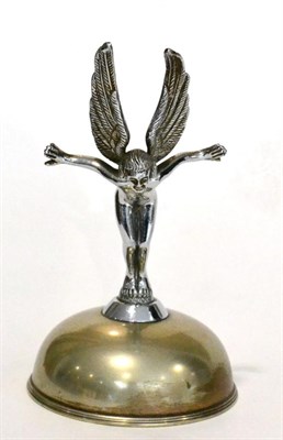 Lot 2126 - A 1930s Chrome Car Mascot as a Sprite, 14cm  Buyer's premium of 20% (+VAT) applies to this lot