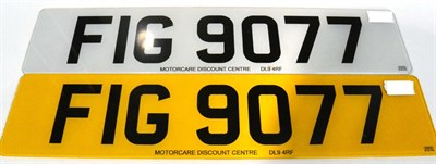 Lot 2158 - Cherished Registration number FIG 9077, with retention certificate V778   Buyer's premium of...