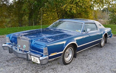 Lot 2164 - 1976 Lincoln Continental MKIV Bill Blass Edition Registration Number: OAJ 152P Date Of First...