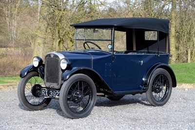 Lot 2182 - 1929 Austin 7 Tourer ";Chummy"; Registration Number: RX 3927 Date Of First Registration: 23/03/1929