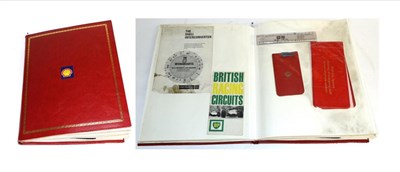 Lot 2024 - BP/Shell Interest: A Red Album, containing sixteen double-sided pages of ephemera, to include...