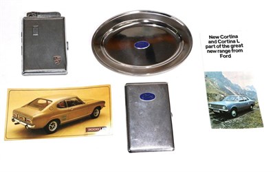 Lot 2056 - Ford Memorabilia: A Ford Cortina MK3 (1970) launch brochure; a Ford Capri 3000E launch...