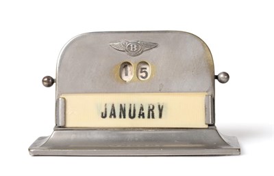 Lot 2060 - A Rare Wo Bentley Showroom Perpetual Mechanical Desk Calendar, 1920's Art Deco period, Bentley...