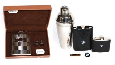Lot 2062 - BMW Memorabilia to include corporate hospitality stainless steel cocktail shaker, two BMW...