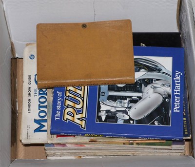 Lot 2077 - Peter Hartley The Story of Rudge Motor Cycles, hardback with dustjacket, Brian Reynolds Don't...
