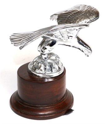 Lot 2098 - An Alvis Sports Race Chrome Plated Car Mascot Modelled as an Eagle, with wings outstretched and...