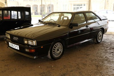 Lot 2167 - 1983 Audi UR Quattro 2.2ltr turbo coupe Registration number A296 SYS Date of first registation...