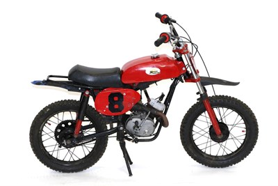 Lot 2183 - Moto Mornini Childs Scrambler Motor Bike, painted red, no paper work to confirm make or model...