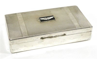 Lot 1045 - Aston Martin: An EPNS Desktop Cigarette Box, by Aristocat Showroom Accessories, bearing an...