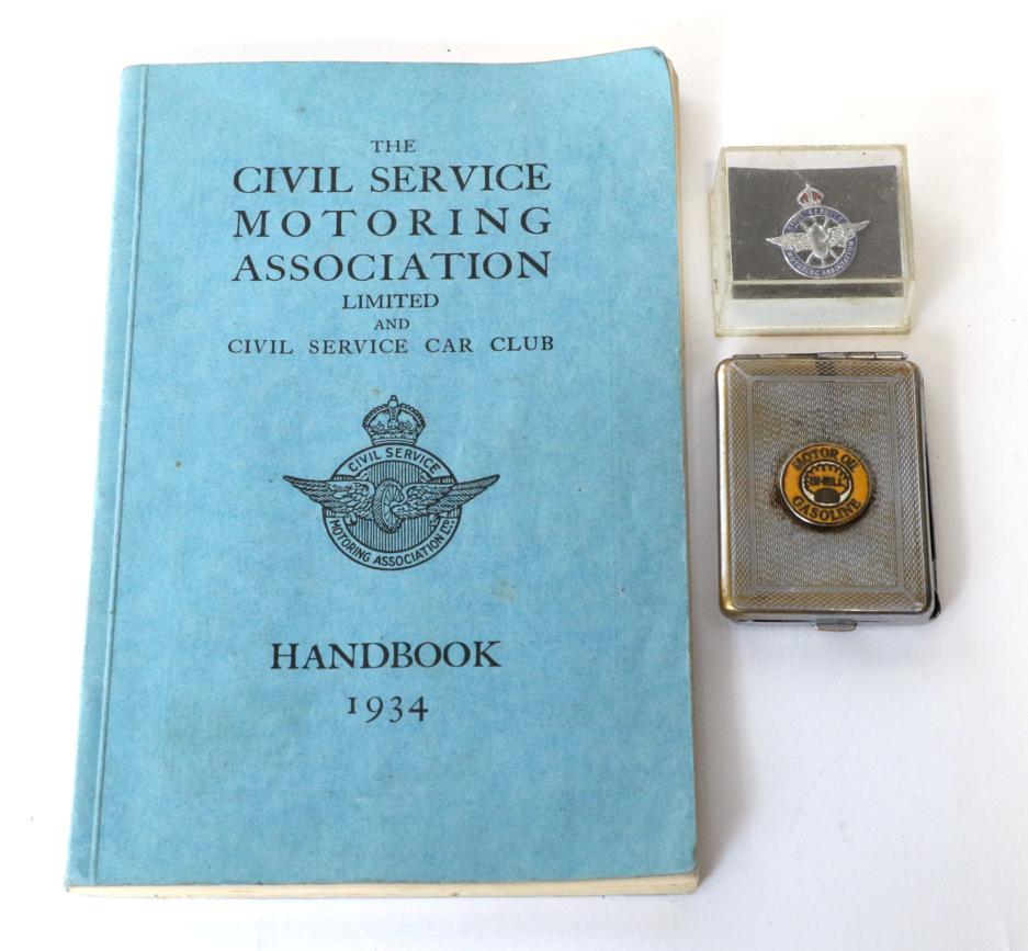Lot 27 - CSMA - Civil Service Motoring Association/Civil Service Car Club 1934 Handbook; A  CSMA...