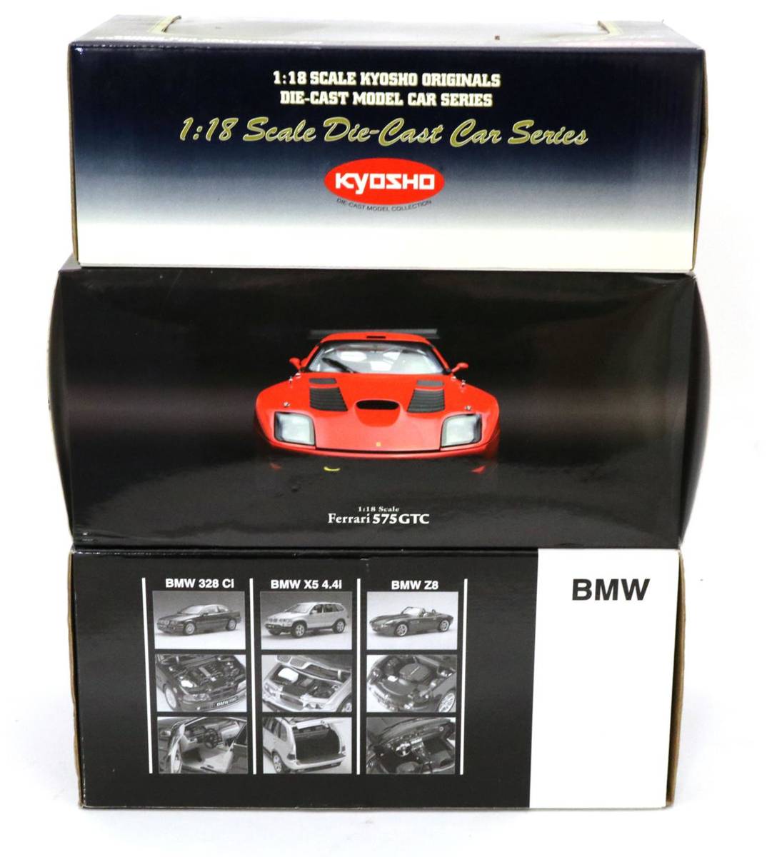 Lot 79 - Kyosho 1:18 Scale Models Ferrari 575 GTC, BMW Z8 and Lancia 037 Rally (3)