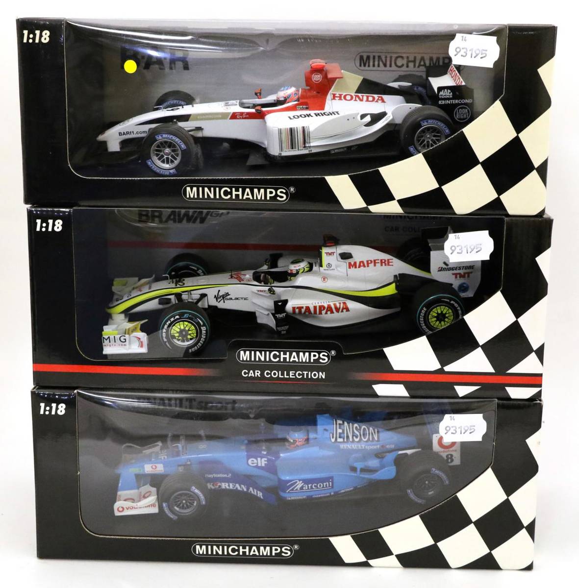 Lot 80 - Minichamps Formula 1 Jenson Button 1:18 Scale