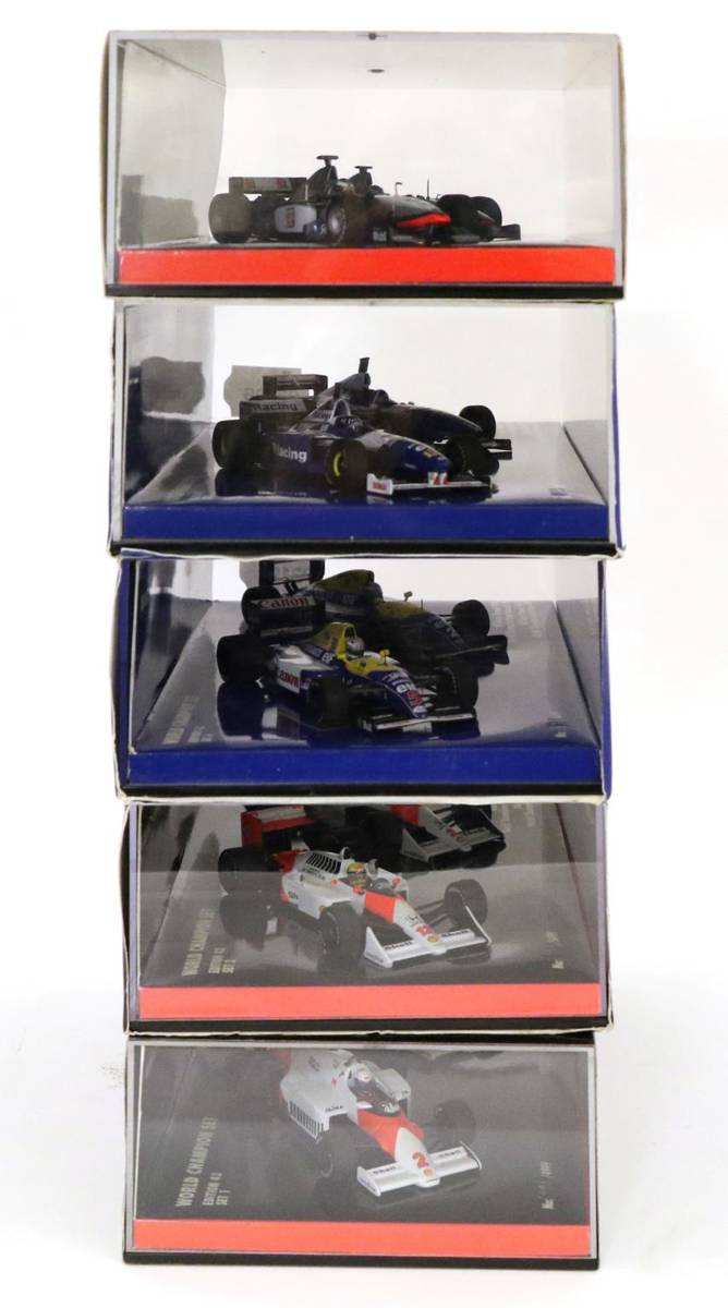 Lot 83 - Minichamps 1:43 Scale World Champion Set Edition 43 Sets Set 1 McLaren TAG Turbo MP4 Alain...