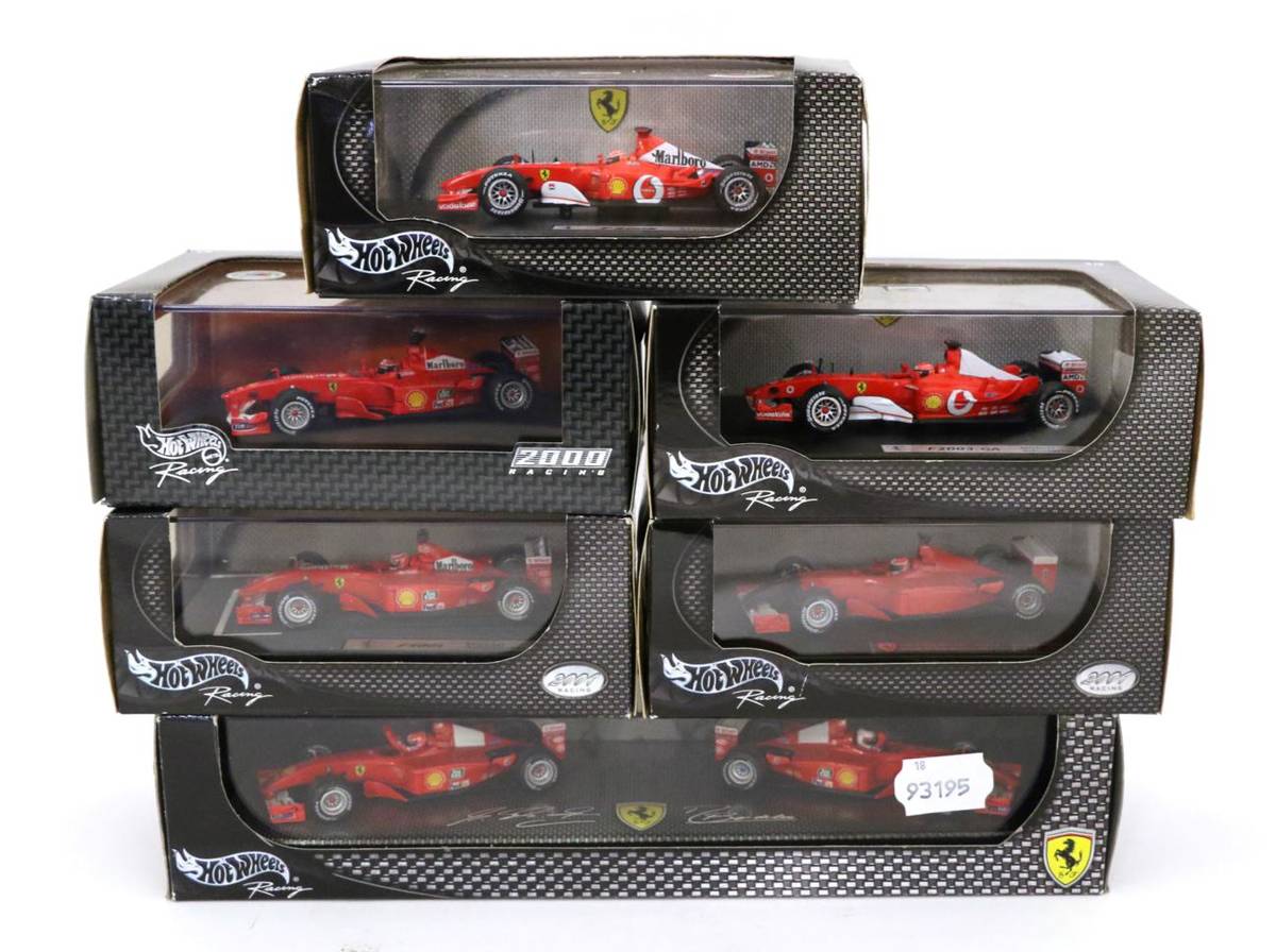 Lot 84 - Hotwheels 1:43 Scale Ferrari Michael Schumacher Formula 1 Group 2001 Constructors Champions 2...