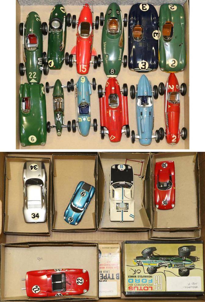 Lot 86 - Constructed 1:24 Scale Constructed Kit Racing Cars including Monogram Porsche 904 GTS, Lola GT,...