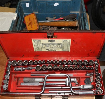 Lot 89 - A Vintage Britool Chrome Alloy Steel Socket Set, comprising square plugs, square sockets and metric