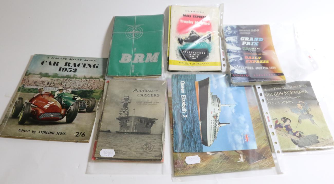 Lot 107 - Various Motoring Related Paperwork, including The BRM Design (two copies), Silverstone Grand...