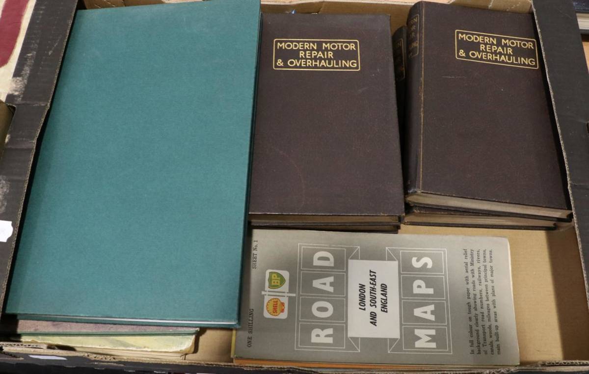 Lot 118 - Motoring Books, to include: Modern Motor Repair and Overhauling, vols 10-4, issued by Newnes Philip
