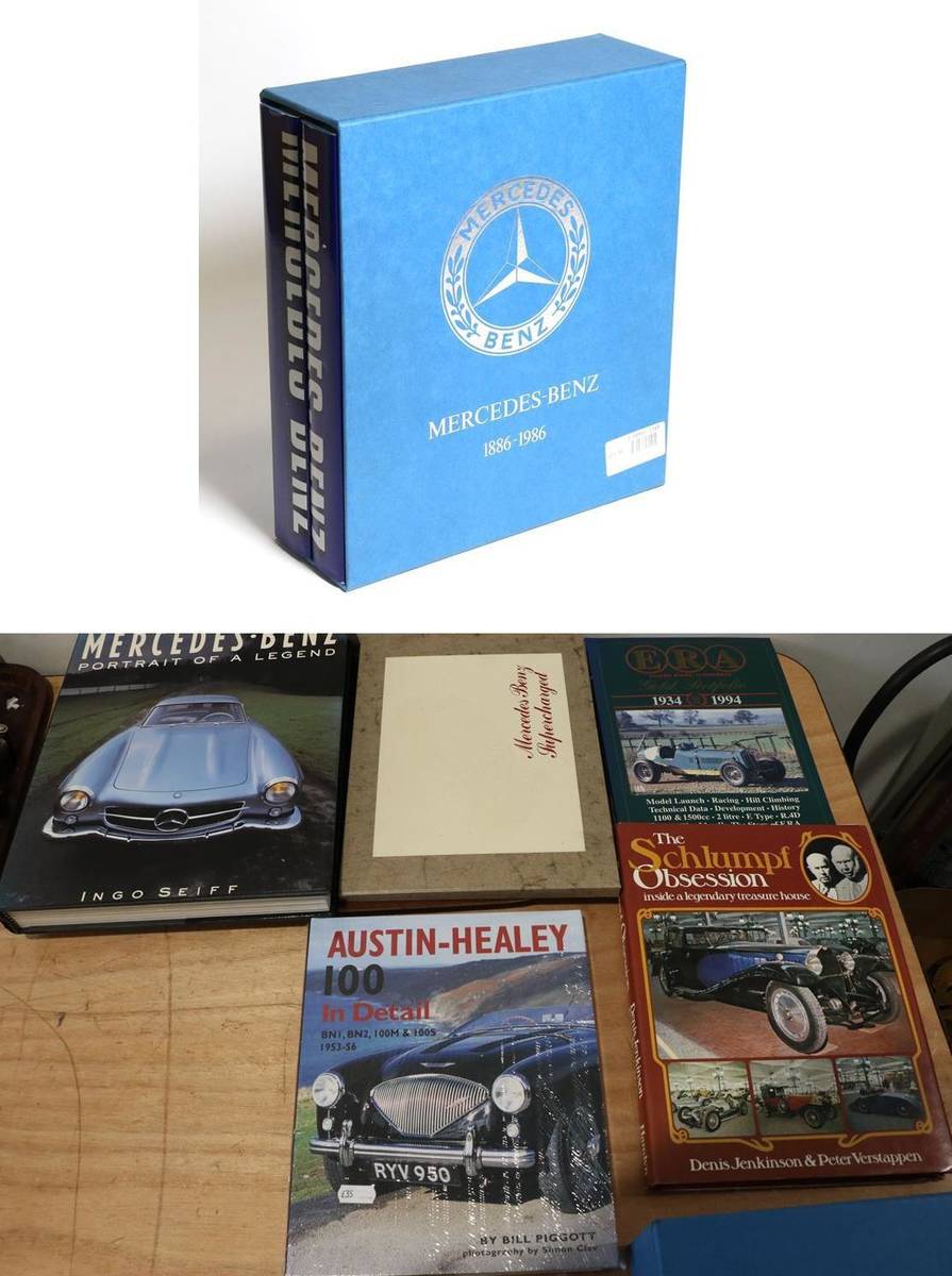 Lot 121 - Seven Motoring Books, to include: Ingo Seiff Mercedes Benz Portrait of a Legend, hardback with...
