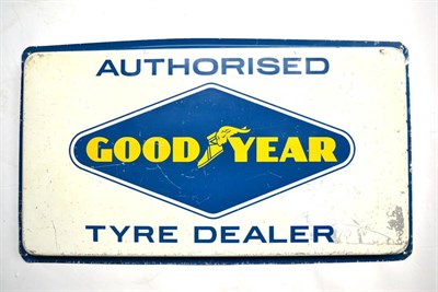 Lot 188 - A Goodyear Aluminium Three-Dimensional Advertising Sign, Goodyear Authorised Tyre Dealer, with...