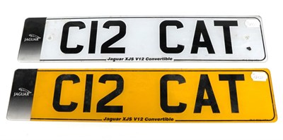 Lot 253 - Cherished Number: C12 CAT, on retention, with certificate, previously assigned to a Jaguar XJS...