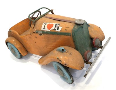 Lot 263 - A Triang ";Epoch"; Open Tourer Vintage Pedal Car, circa 1930s, painted orange with a green...