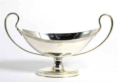 Lot 27 - A George III Style Silver Twin Handled Sauce Tureen, Thomas Bradbury & Sons, Sheffield, date letter