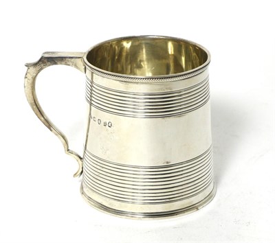 Lot 81 - A George III Silver Christening Mug, mark probably that of Solomon Hougham, London 1816,...