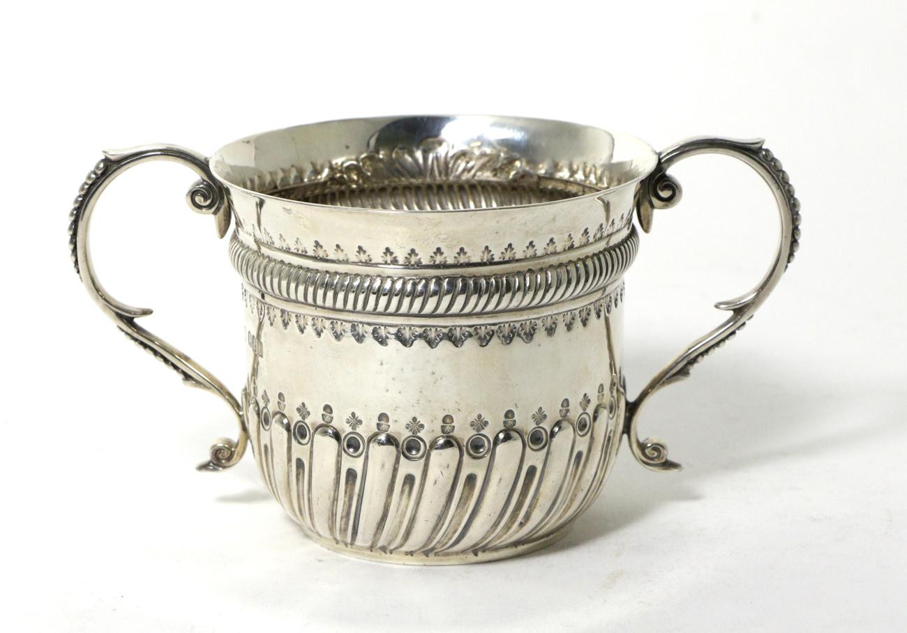 Lot 83 - A George V Britannia Standard Silver Porringer, C S Harris & Sons, London 1914, with embossed...