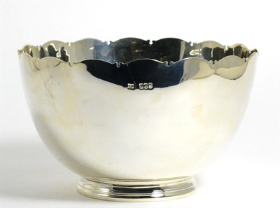 Lot 128 - A Modern Irish Silver Bowl, Royal Irish Silver Co, Dublin 1972, plain with shaped rim, 20.5cm...