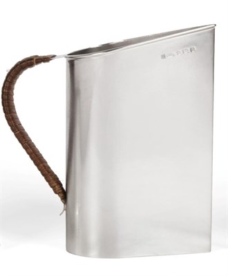 Lot 149 - A Contemporary Silver Water Jug, Barker Ellis Silver Co, Birmingham 2001, straight sided and of...