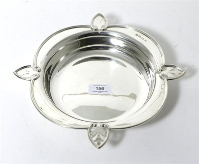 Lot 156 - A Shaped Circular Silver Dish, William Hutton & Sons, Sheffield 1928, the rim with four pierced...