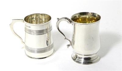 Lot 165 - A George III Silver Christening Mug, William Sutton, London 1787, baluster shape with scroll...